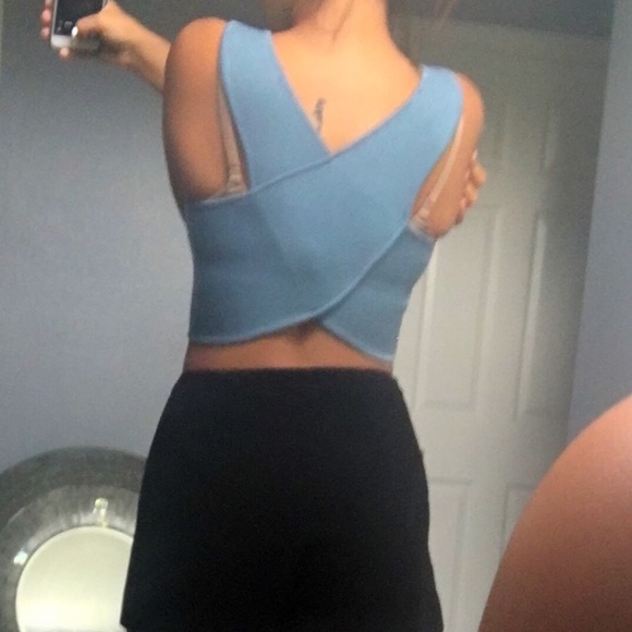 Blue Crop Top - Picture 2 of 2